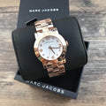 Shop Authentic Marc Jacobs Amy White Dial Rose Gold Steel Strap Watch for Women - MBM3077 - Luxxuri