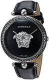  Shop Authentic Versace Palazzo Empire Black Dial Black Leather Strap Watch for Women - VCO060017 - Luxxuri