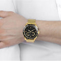 Maserati Traguardo 45mm Quartz Gold Black Dial Watch For Men - R8873612010