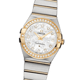 Omega Constellation Diamonds Mother of Pearl Dial Two Tone Steel Strap Watch for Women - 123.25.27.60.55.006