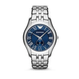  Shop Authentic Emporio Armani Valente Chronograph Blue Dial Silver Steel Strap Watch For Men - AR1789 - Luxxuri