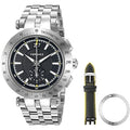  Shop Authentic Versace V-Race Sport Black Dial Silver Steel Strap Watch for Men - VAH010016 - Luxxuri