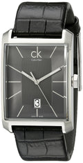  Shop Authentic Calvin Klein Window Black Dial Black Leather Strap Watch for Men - K2M21107 - Luxxuri