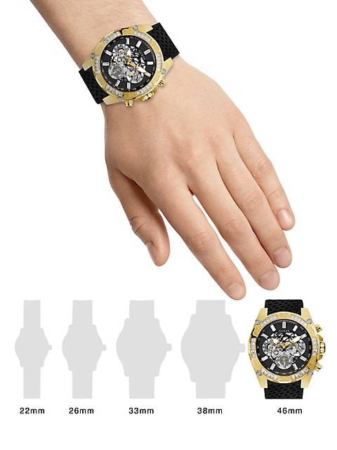  Shop Authentic Guess Trophy Multifunction Black Dial Black Rubber Strap Watch for Men - GW0333G2 - Luxxuri