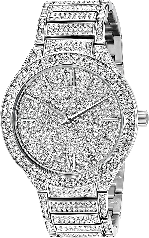  Shop Authentic Michael Kors Kerry Crystal Pave Silver Dial Silver Steel Strap Watch For Women - MK3359 - Luxxuri
