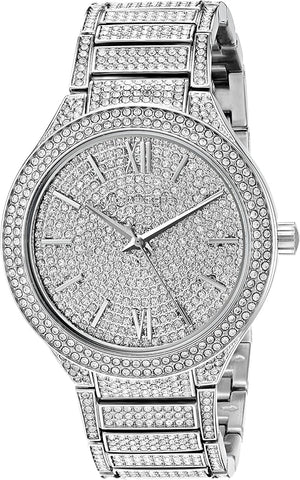  Shop Authentic Michael Kors Kerry Crystal Pave Silver Dial Silver Steel Strap Watch For Women - MK3359 - Luxxuri