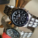  Shop Authentic Fossil FB-01 Chronograph Black Dial Silver Steel Strap Watch for Men - FS5837 - Luxxuri