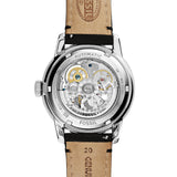  Shop Authentic Fossil Townsman Automatic Skeleton White Dial Black Leather Strap Watch for Men - ME3085 - Luxxuri