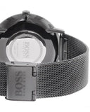  Shop Authentic Hugo Boss Horizon Quartz Black Dial Black Mesh Bracelet Watch For Men - 1513542 - Luxxuri
