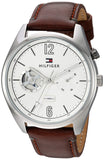  Shop Authentic Tommy Hilfiger Deacon White Dial Brown Leather Strap Watch for Men - 1791550 - Luxxuri
