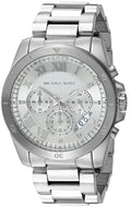  Shop Authentic Michael Kors Brecken Chronograph Silver Dial Silver Steel Strap Watch For Women - MK8562 - Luxxuri
