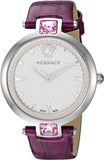  Shop Authentic Versace Olympo Crystal Gleam White Dial Purple Leather Strap Watch for Women - VAN010016 - Luxxuri