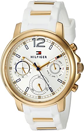  Shop Authentic Tommy Hilfiger Claudiia White Dial White Steel Strap Watch for Women - 1781745 - Luxxuri