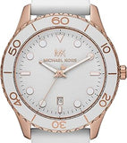  Shop Authentic Michael Kors Runway Quartz White Dial White Rubber Strap Watch For Women - MK6853 - Luxxuri