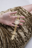  Shop Authentic Guess Soiree Diamonds Gold Dial Gold Mesh Bracelet Watch for Women - GW0402L2 - Luxxuri
