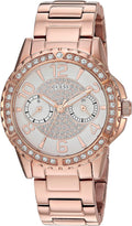  Shop Authentic Guess Sassy Quartz White Dial Rose Gold Steel Strap Watch For Women - W0705L3 - Luxxuri