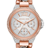  Shop Authentic Michael Kors Camille Pavé Chronograph Silver Dial Two Tone Steel Strap Watch for Women - MK6843 - Luxxuri