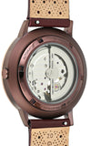 Shop Authentic Fossil Vintage Muse Automatic Skeleton Maroon Dial Maroon Leather Strap Watch for Women - ME3137 - Luxxuri