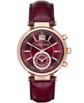  Shop Authentic Michael Kors Sawyer Maroon Dial Maroon Leather Strap Watch for Women - MK2426 - Luxxuri