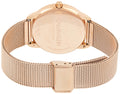  Shop Authentic Calvin Klein Minimal Black Dial Rose Gold Mesh Bracelet Watch for Men - K3M21621 - Luxxuri