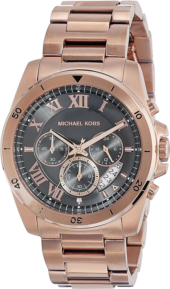  Shop Authentic Michael Kors Brecken Chronograph Analog Black Dial Rose Gold Steel Strap Watch For Women - MK8563 - Luxxuri