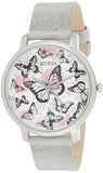  Shop Authentic Guess Sparkle Butterfly White Dial Silver Leather Strap Watch For Women - GW0008L1 - Luxxuri