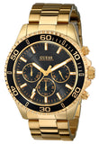  Shop Authentic Guess Chaser Chronograph Black Dial Gold Steel Strap Watch for Men - W0170G2 - Luxxuri