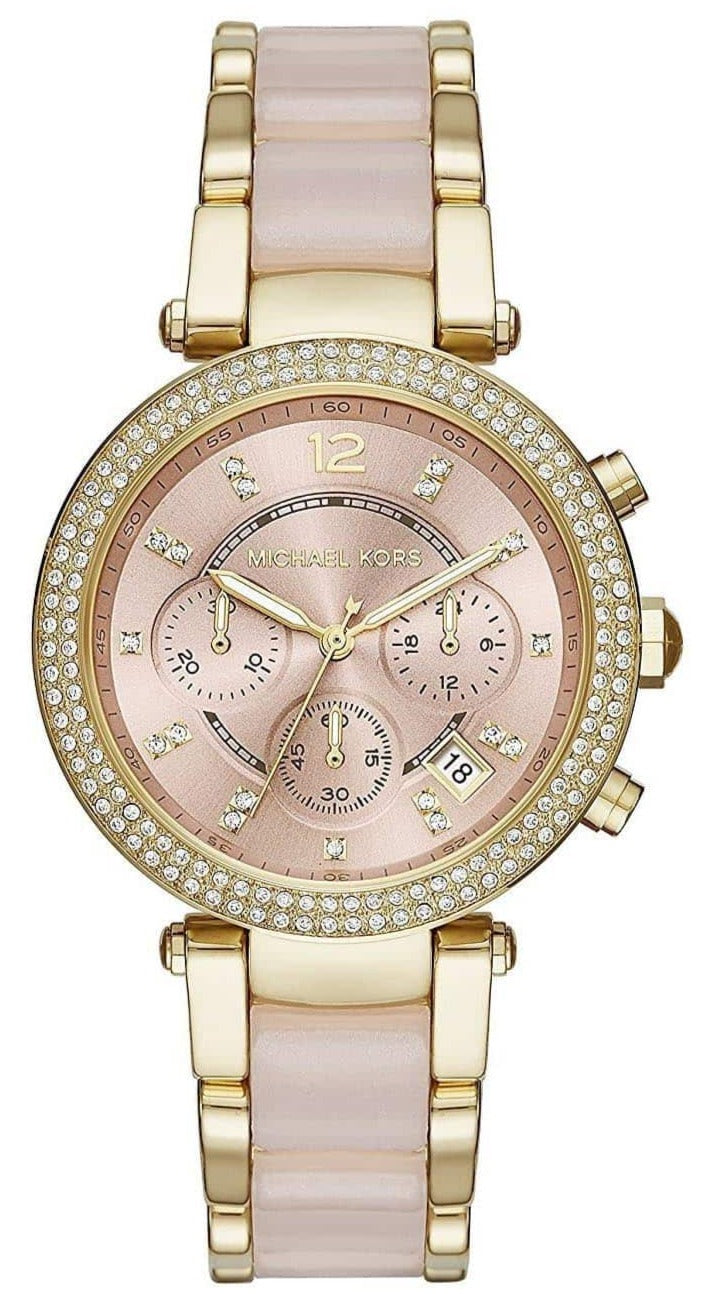  Shop Authentic Michael Kors Parker Gold Dial Two Tone Steel Strap Watch for Women - MK6326 - Luxxuri