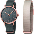  Shop Authentic Calvin Klein Even Grey Dial Grey NATO Strap Watch for Men - K7B216P3 - Luxxuri
