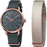  Shop Authentic Calvin Klein Even Grey Dial Grey NATO Strap Watch for Men - K7B216P3 - Luxxuri
