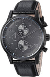  Shop Authentic Hugo Boss Blackout Chronograph Black Dial Black Leather Strap Watch For Men - HB1512567 - Luxxuri