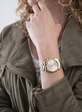  Shop Authentic Guess Eclipse Gold Dial Gold Steel Strap Watch for Women - GW0314L2 - Luxxuri
