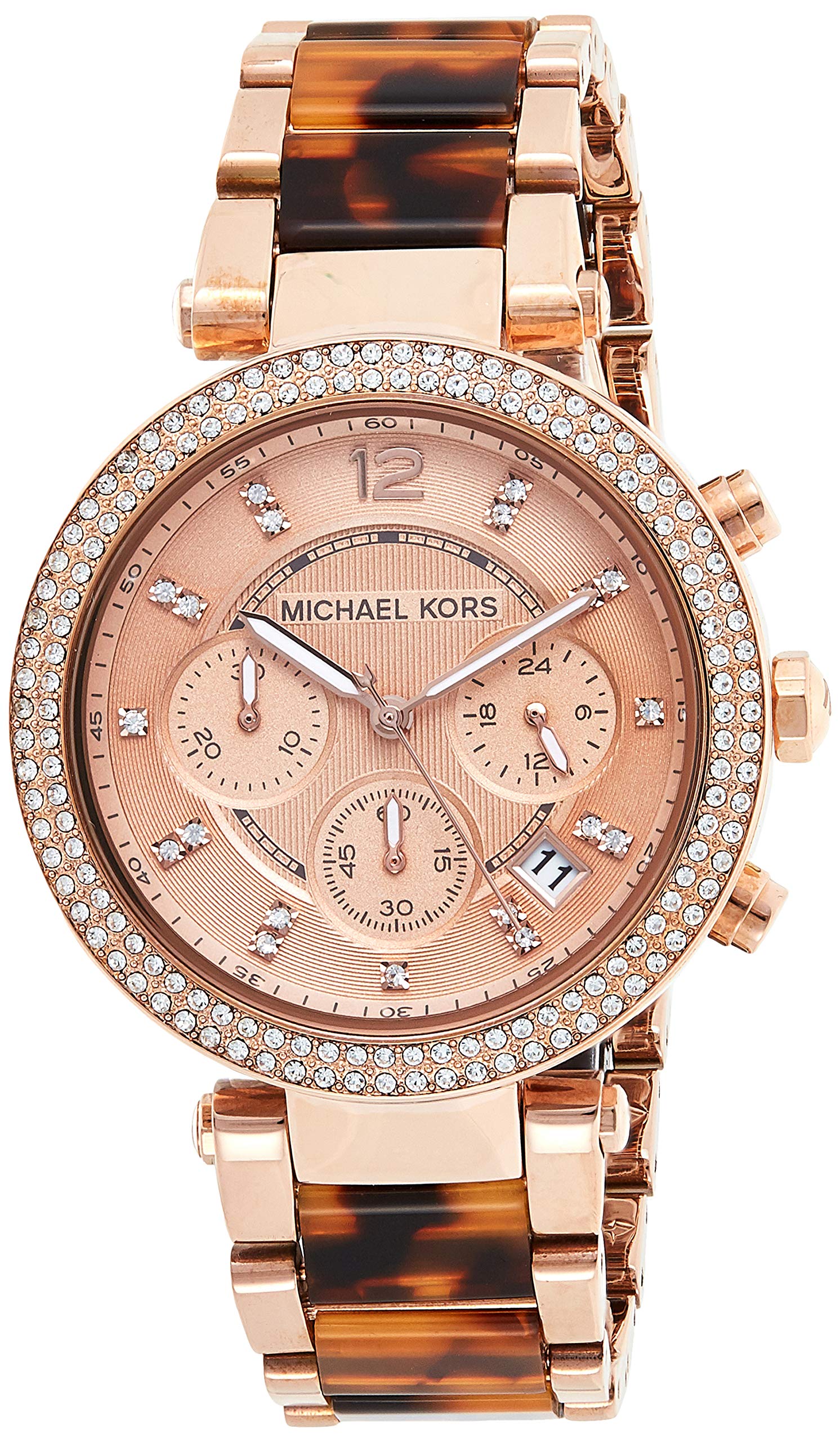  Shop Authentic Michael Kors Parker Rose Gold Dial Two Tone Steel Strap Watch for Women - MK5538 - Luxxuri