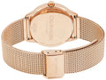  Shop Authentic Calvin Klein Minimal Black Dial Rose Gold Mesh Bracelet Watch for Men - K3M22621 - Luxxuri