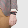  Shop Authentic Gucci G Timeless Quartz Black Dial Multicolored Black Leather Strap Watch For Men - YA1264079 - Luxxuri