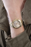  Shop Authentic Guess Eclipse Gold Dial Gold Steel Strap Watch for Women - GW0314L2 - Luxxuri