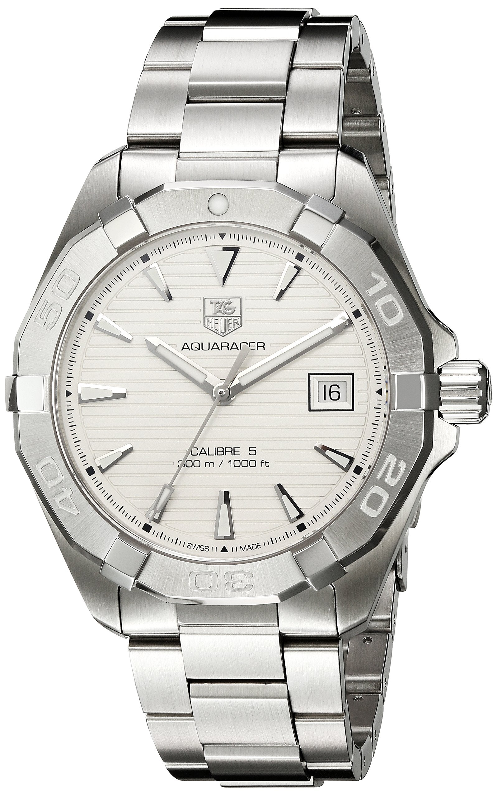  Shop Authentic Tag Heuer Aquaracer White Dial Watch for Men - WAY2111.BA0928 - Luxxuri