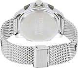  Shop Authentic Tommy Hilfiger Damon Quartz Chronograph Black Dial Silver Mesh Bracelet Watch for Men - 1791415 - Luxxuri