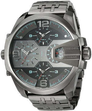 Shop Authentic Diesel Uber Chief Black Dial Grey Stainless Steel Strap Watch For Men - DZ7372 - Luxxuri