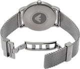  Shop Authentic Emporio Armani Luigi Quartz Blue Dial Grey Mesh Bracelet Watch For Men - AR11053 - Luxxuri