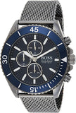  Shop Authentic Hugo Boss Ocean Edition Blue Dial Black Mesh Bracelet Watch for Men - 1513702 - Luxxuri