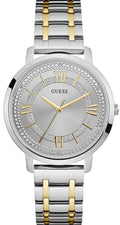  Shop Authentic Guess Montauk Silver Dial Two Tone Steel Strap Watch for Women - W0933L5 - Luxxuri
