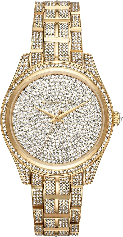  Shop Authentic Michael Kors Lauryn Crystals Gold Dial Gold Steel Strap Watch For Women - MK3930 - Luxxuri