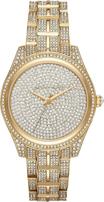  Shop Authentic Michael Kors Lauryn Crystals Gold Dial Gold Steel Strap Watch For Women - MK3930 - Luxxuri