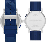  Shop Authentic Burberry City Sport Chronograph White Dial Blue Rubber Strap Watch For Men - BU9808 - Luxxuri