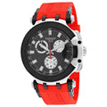 Tissot T Race Chronograph Black Dial Red Silicone Strap Watch For Men - T115.417.27.051.00