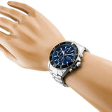  Shop Authentic Hugo Boss Ocean Edition Chronograph Blue Dial Silver Steel Strap Watch for Men - 1513704 - Luxxuri