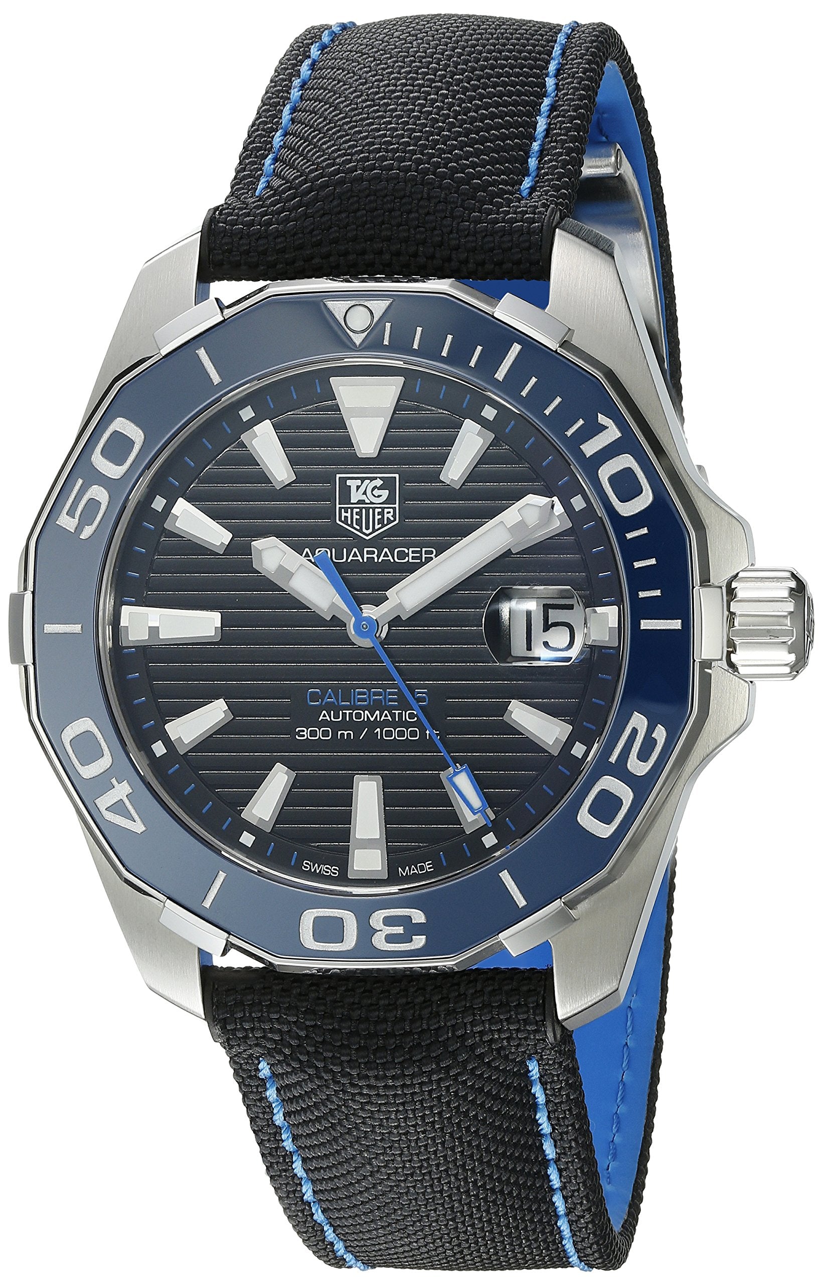  Shop Authentic Tag Heuer Aquaracer Blue Dial Watch for Men - WAY211B.FC6363 - Luxxuri