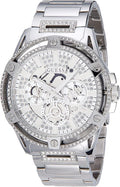  Shop Authentic Guess King Quartz Silver Dial Silver Steel Strap Watch For Men - GW0497G1 - Luxxuri
