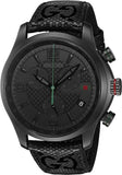 Shop Authentic Gucci G Timeless Quartz Chronograph Black Dial Black Leather Strap Watch For Men - YA126244 - Luxxuri